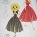 Vogue 1172 Reprint 1950s Vintage Styled V Neck Close Fitting Princess Seam Dress Sewing Pattern Size 6 8 10 12