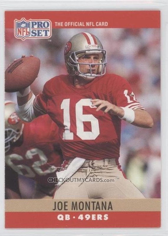 Items similar to OFFICIAL NFL Football Card 1990 Joe ...