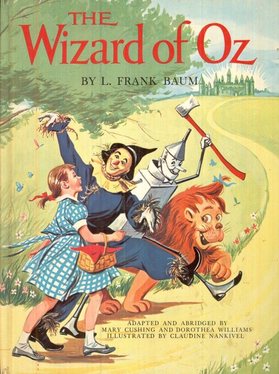 Vintage Wizard Of Oz Vintage Book Frank Baum Illustrated