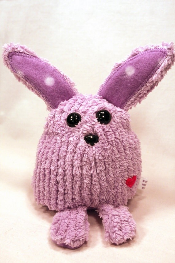 purple stuffed bunny