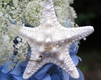 Starfish Stems with Pearls - 12 Stems for a Wedding Bouquet Bridal Bouquet or Centerpiece