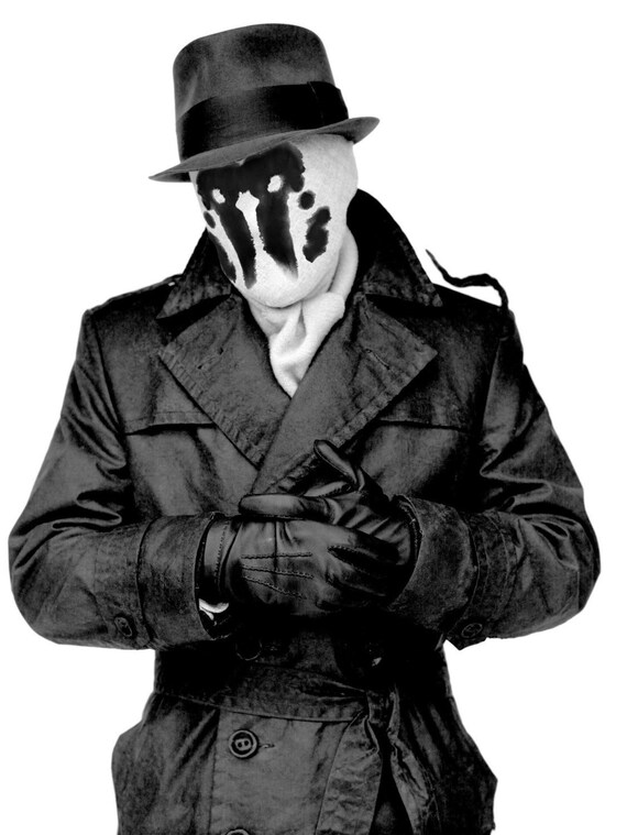 Moving Inkblot Rorschach Mask from Watchmen