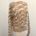 Vintage Pullover Sweater / Wool-Alternative Boat Neck Neutral Tones Jumper / Women / Men