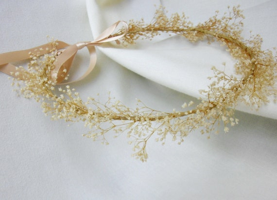 headpiece  crown Crown wedding Bridal Dried Flower flower  beach accessory Beach Wedding for wedding