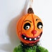 Vintage Stlye Pumpkin Head Folk Art Ornament