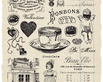 Bonbon rubber stamp collection