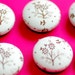 Cream Garden Magnet Set (6pk)