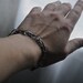 Sexy, industrial multi-chain mixed metal linked bracelet