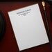 Custom Order for Travis - Personalized Letterpress Notecards - One Flourish : Set of 12
