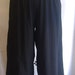 Plus Size Pants, Plus Size Lagenlook, Coco and Juan, Black Cotton Knit Wide Leg Pant, Plus Size 2 fits 3X,4X