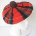 Vintage Wool Beret Scottish Royal Stewart Red Green Blue Tam 1970s