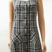 CLEARANCE Gray Plaid Mini Dress - Vintage 80s Punk Goth Sleeveless Dress Juniors Large with Priority Mail Shipping