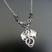 Gothic Necklace Dragon Dark Noir Wing Fairytale Medieval Romantic Fantasy Men Women Goth Jewelry Gothic Jewellery