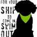 Portuguese Water Dog Digital Art Print 8 x 10 - Inspirational Art Series