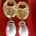 Vintage Earrings 80s Dangle Chunky Statement Size Long Oval Pearls an Brushed Gold Brides Style