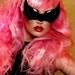 Christmas gift idea - Black retro 80s Deadly Knightshade futuristic sci-fi cat catseye sunglasses
