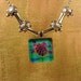 Sea and Ocean Turtle Glass Pendant Necklace in the Blue Beach Waters Glass Summer Charm Pendant Necklace