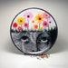Mother Nature, decoupage glass plate, spring flowers, Mother's Day, daisies, garden, unique home decor