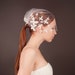 Blushing Butterfly - Bridal Tulle Birdcage veil - Made to Order