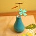 Turquoise Organic Vase - Ceramic Vase / Contemporary Functional Ceramics for Your Home