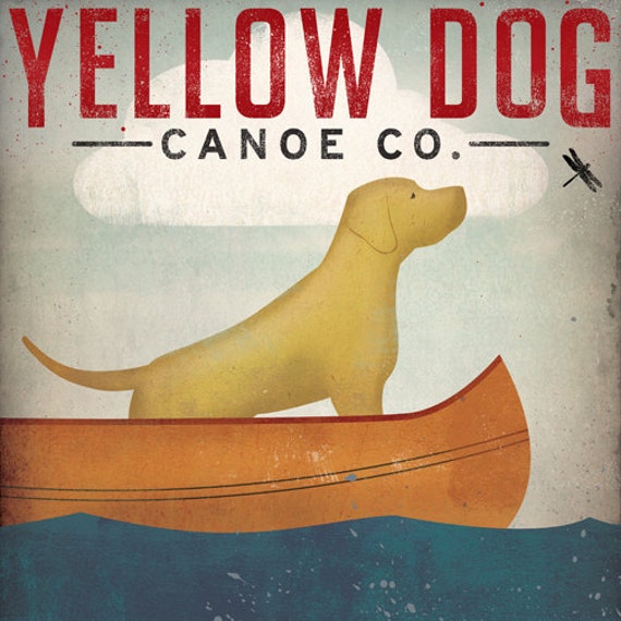 Items similar to YELLOW DOG Canoe Company Labrador 