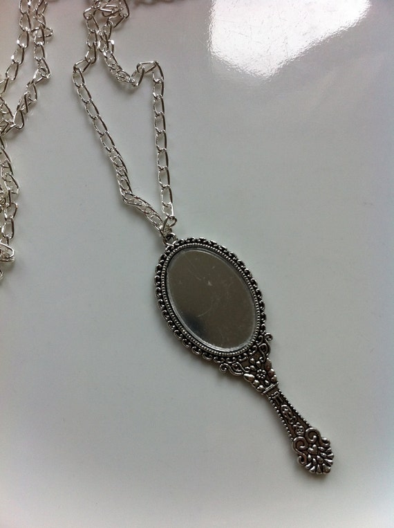 Large Hand Mirror Necklace