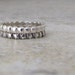 Silver Stacking Rings Silver Beaded Dot Black Gray Ombre Rings