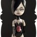 Lydia the Tattooed Lady. victorian cabinet of curiosities. carnival sideshow n beautiful freaks.original folk art doll by KarolinFelix