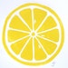 PRINT - Lemon  YELLOW LINOCUT citrus 8x10 letterpress print for the kitchen
