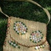 40s Vintage Island Souvenir Hand Made Shoulder Bag with Pastel SeaShells -on sale-