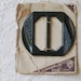 SALE--Deep Green Art Deco Plastic Buckle c1930s on Original Card