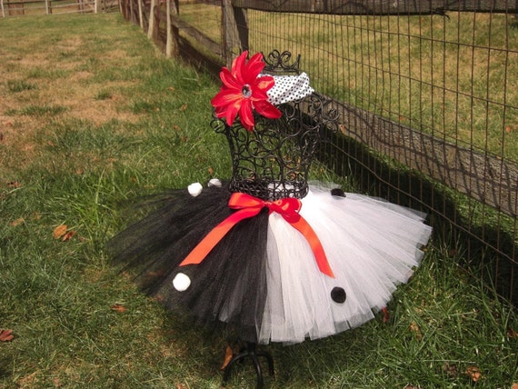 CRUELLA DEVILLE tutu Cruella Costume Baby by TheSugaredRibbon