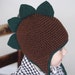 Spiky Dino Earflap Hat Crochet Pattern *Instant Download* (Permission to sell all finished products)