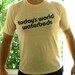 Vintage tee - today's world waterbeds - soft and thin vintage shirt - M/L