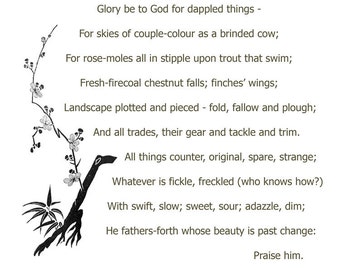 a review of the poem pied beauty This poem was published in 1918, some forty-one years after hopkins wrote it in 1877 analysis: pied beauty by gerard manley hopkins background. a review of the poem pied beauty This poem was published in 1918, some forty-one years after hopkins wrote it in 1877 analysis: pied beauty by gerard manley hopkins background.