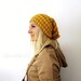 Hand Knit Striped Slouchy Hat