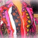 Twenty Dollar SUPER SALE Vintage 1960s Barkcloth Long Sleeve Hawaiian shirt-- Vibrant Pop Art Print