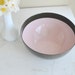 Reserved for Sussi Orndorf // 7 Inch Military Green/Black with Pink Center Finel Enamel Bowl