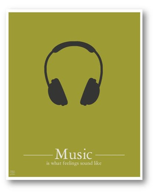 Music is What Feelings..../ Quote / DIGITAL Typography Poster