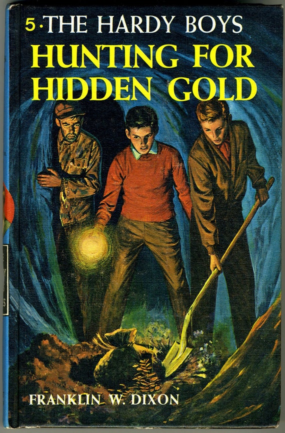 1963 Hardy Boys Hunting For Hidden Gold Mystery Book