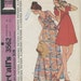 1970s Maxi and Mini Dress Pattern MC 3562 Size 10 Bust 32 1/2