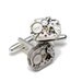Steampunk cufflinks antique Wittnauer silver watch movements gears mens wedding accessory vintage cuff links by Steampunk Nation 1403