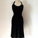 SOLD Authentic VERSACE Halter Vintage Black Backless Midi Dress Versace Jeans Couture sz 4