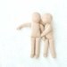 waldorf making supplies - Doll Body - Make your Waldorf doll. ready to finish stuffed body for one doll 15 inch