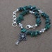 Malachite Crystal Anklet OOAK