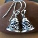 Silver Bells Earrings - Sterling Silver Filigree Bell Dangle Earrings