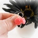 Watermelon Pink Flower Earrings Small Dangle Earring Cute Earings Simple Earrings Small Gift Ideas for Teens Tween Earrings Comfortable