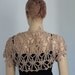 Crochet Beige Shrug / Fall Summer Fashion