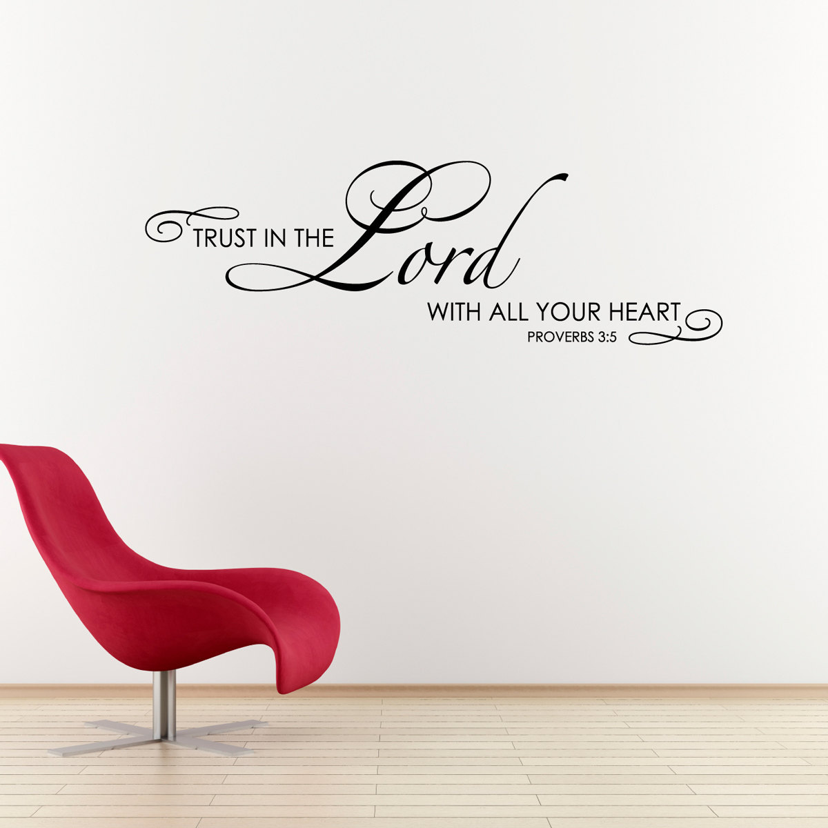 Trust in the Lord with all your heart Decal Christian