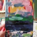 POSTCARD - Yellow Lake, snail mail postcard that is also a small fine art print of a painting by Rina Miriam Drescher